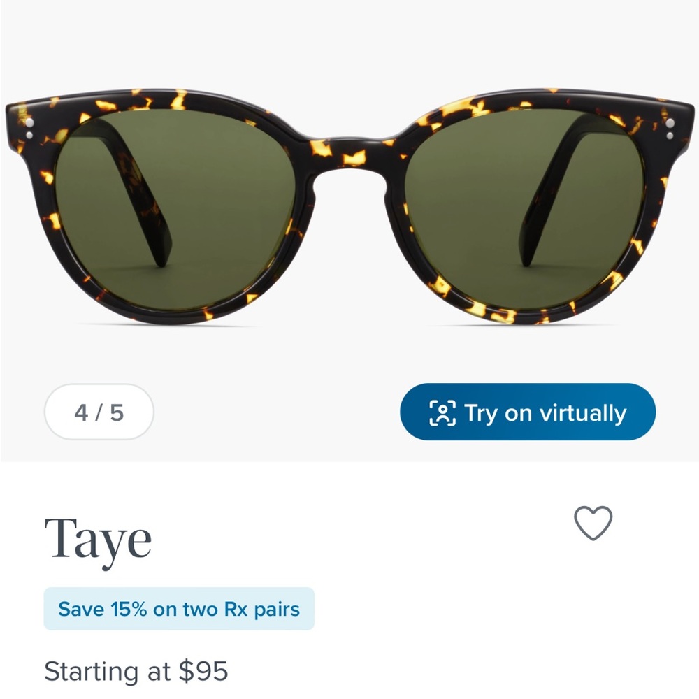Taye Warby Parker Sunglasses